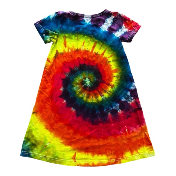 Arshiner spiral tie dye hippie girls dress Size 3-4 year old - Picture 2 of 6
